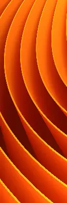 Fensterrollo mit abstraktem orangem Muster