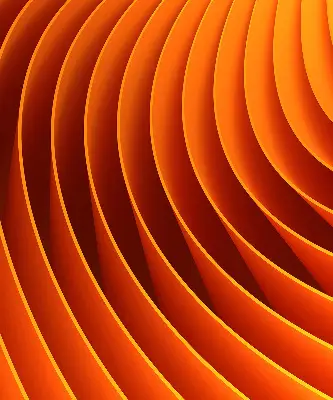 Fensterrollo mit abstraktem orangem Muster