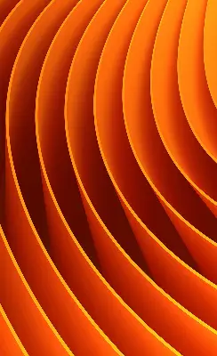 Fensterrollo mit abstraktem orangem Muster