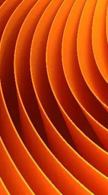 Fensterrollo mit abstraktem orangem Muster