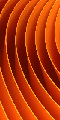Fensterrollo mit abstraktem orangem Muster