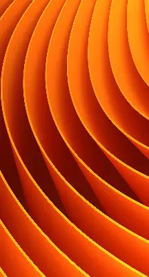 Fensterrollo mit abstraktem orangem Muster