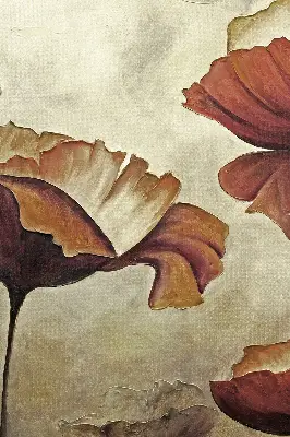 Fensterrollo mit Blumenmotiv