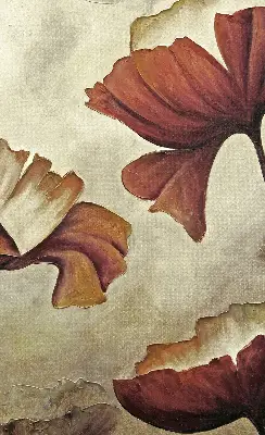 Fensterrollo mit Blumenmotiv