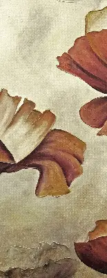 Fensterrollo mit Blumenmotiv