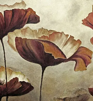 Fensterrollo mit Blumenmotiv