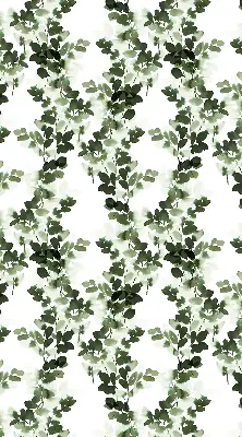 Fensterrollo mit Blättermotiv