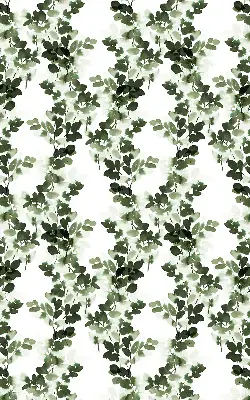 Fensterrollo mit Blättermotiv