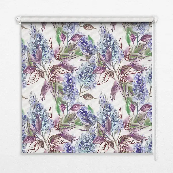Fensterrollo mit Motiv Sommerblumen