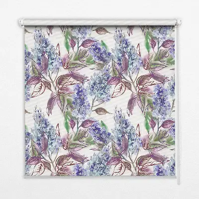 Fensterrollo mit Motiv Sommerblumen