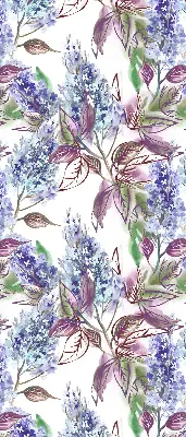Fensterrollo mit Motiv Sommerblumen