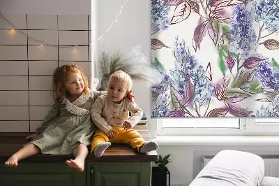 Fensterrollo mit Motiv Sommerblumen