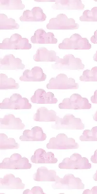 Fensterrollo für den Innenbereich mit rosa Wolkenmotiv