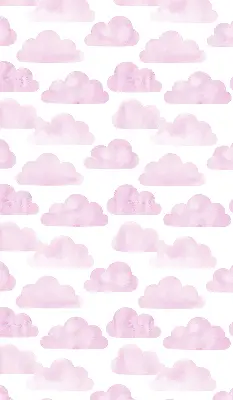 Fensterrollo für den Innenbereich mit rosa Wolkenmotiv