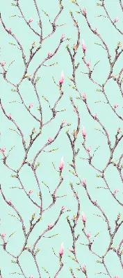 Fensterrollo für den Innenbereich mit Zweigemotiv