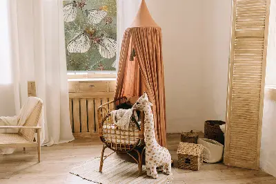 Fensterrollo mit Motiv Schmetterlinge auf der Wiese