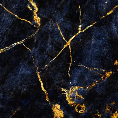 Rollo mit marineblauem Marmordesign
