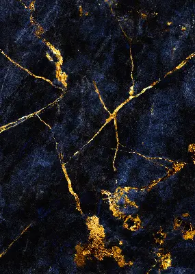 Rollo mit marineblauem Marmordesign
