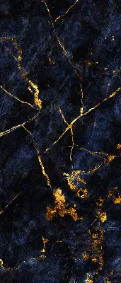Rollo mit marineblauem Marmordesign