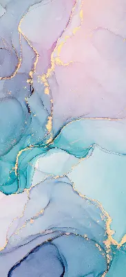 Fensterrollo mit blauem Marmordesign