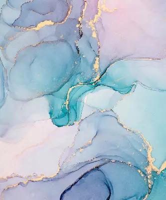 Fensterrollo mit blauem Marmordesign