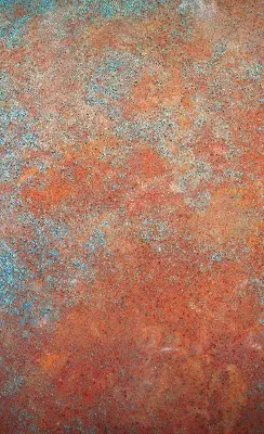 Rollo in orange aus Blech