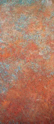 Rollo in orange aus Blech