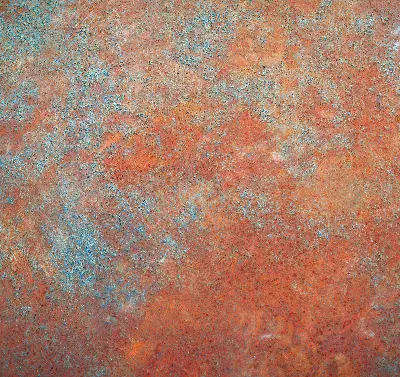 Rollo in orange aus Blech