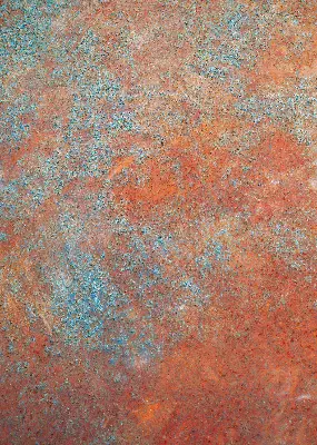 Rollo in orange aus Blech