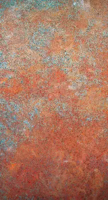 Rollo in orange aus Blech