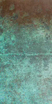 Fensterrollo in der Farbe Grün aus Blech