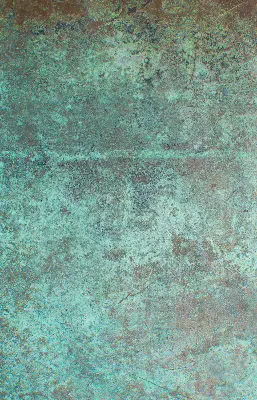 Fensterrollo in der Farbe Grün aus Blech
