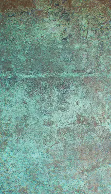 Fensterrollo in der Farbe Grün aus Blech