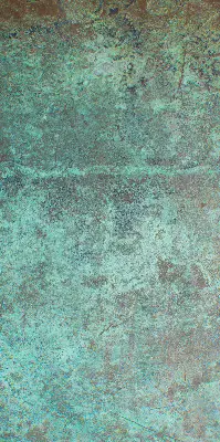 Fensterrollo in der Farbe Grün aus Blech