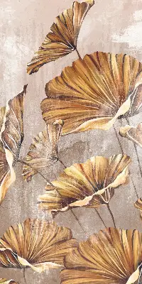 Fensterrollo für Innen mit Pflanzenmotiv