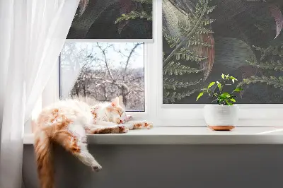 Rollo fenster in der Farbe Grün