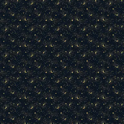 Fensterrollo mit Mond und Sterne Motiv