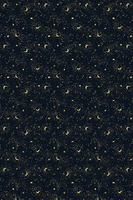 Fensterrollo mit Mond und Sterne Motiv
