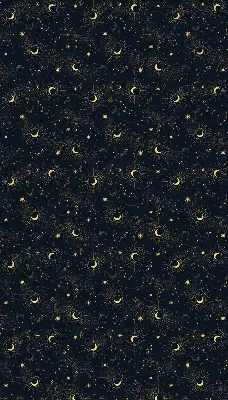 Fensterrollo mit Mond und Sterne Motiv