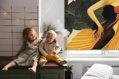 Fensterrollo in der Ausführung Tänzer