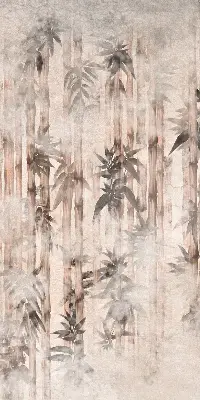 Rollo mit Blättermotiv