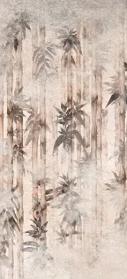 Rollo mit Blättermotiv
