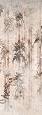 Rollo mit Blättermotiv