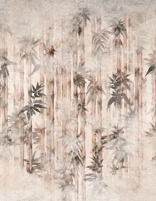 Rollo mit Blättermotiv