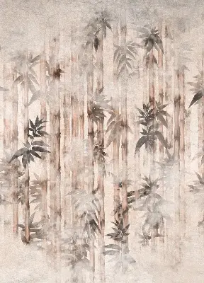 Rollo mit Blättermotiv