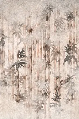 Rollo mit Blättermotiv