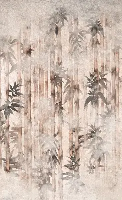 Rollo mit Blättermotiv
