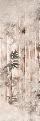 Rollo mit Blättermotiv