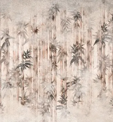 Rollo mit Blättermotiv