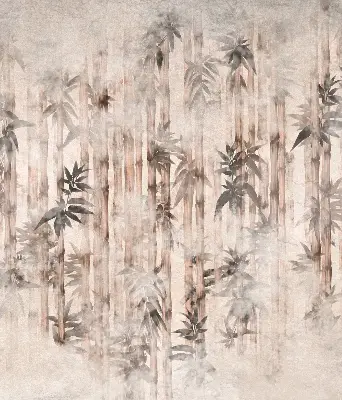 Rollo mit Blättermotiv